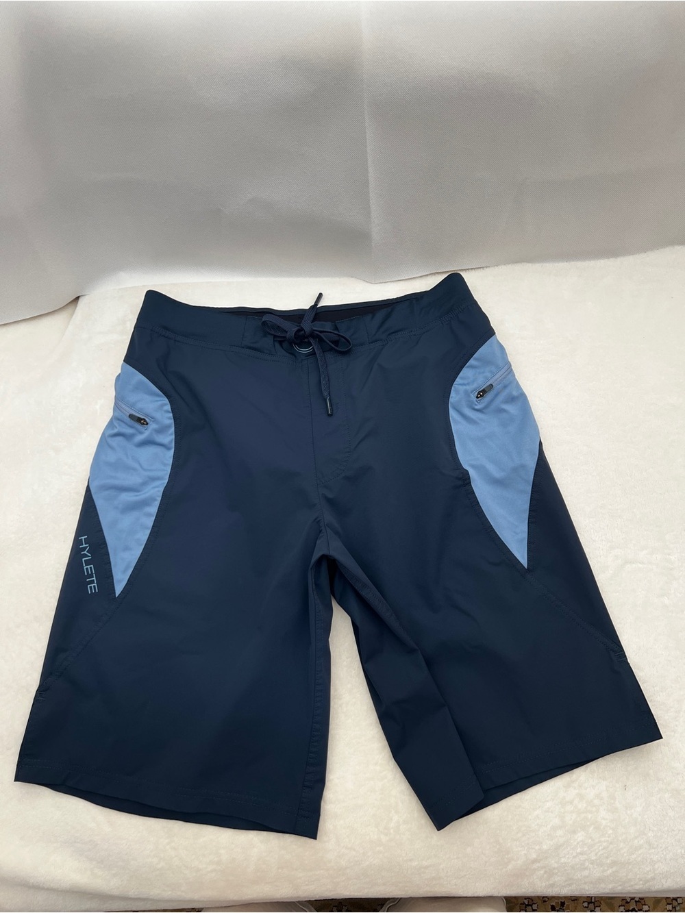 Hylete Nylon Blend Boardshorts Athleisure Navy Blue Size Medium